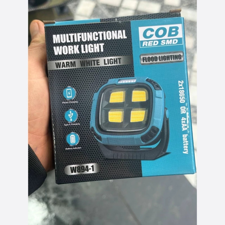 پروژکتور شارژی حرفه ای COB آهنربادار