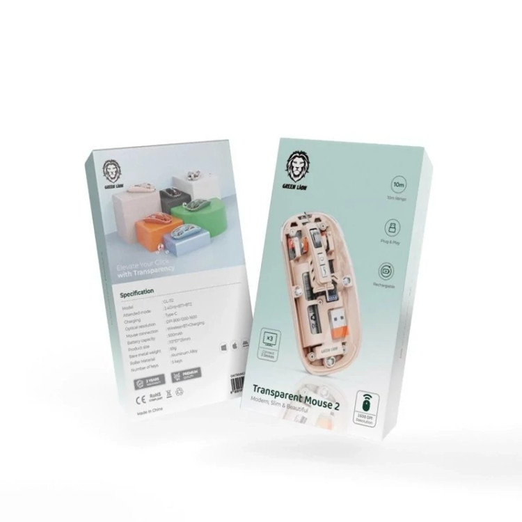 ماوس بی سیم گرین لاین مدل 2 Transparent Mouse