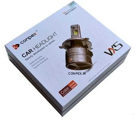 هدلایت CONPEX VX5 زرد آفتابی پایه H7 با گارانتی