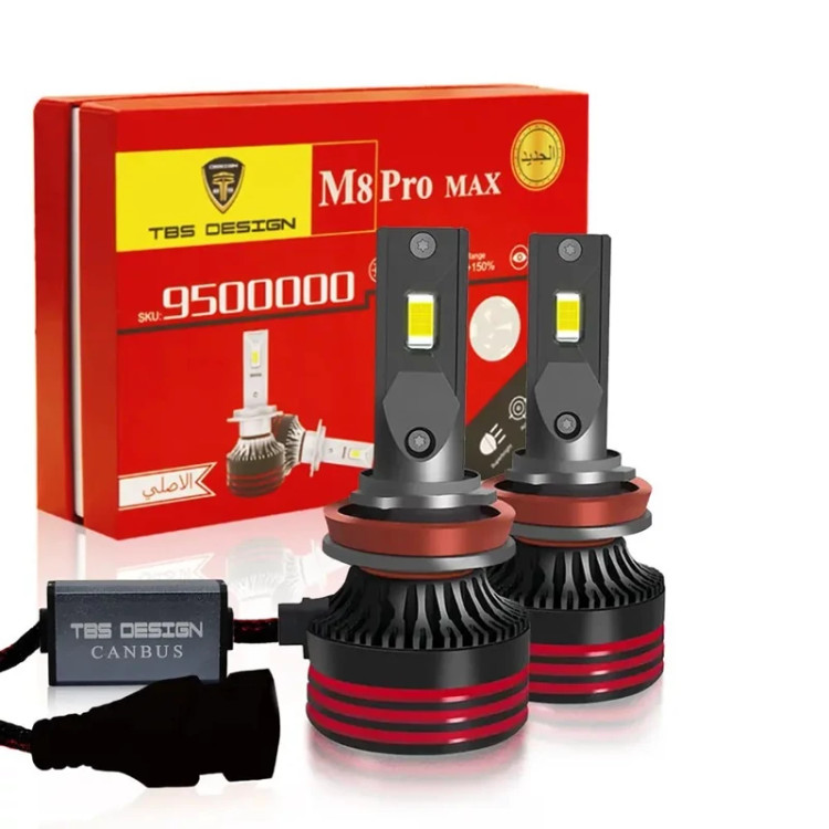 هدلایت توبیز اصلی پایه H11 مدل M8 PROMAX با گارانتی