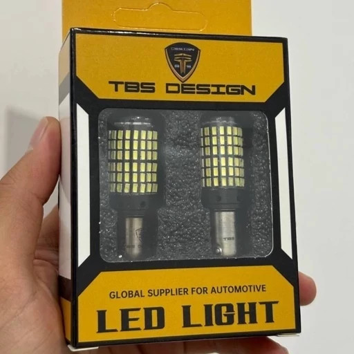 لامپ فندقی دو کنتاکت نارنجی 144 SMD توبیز خار روبرو