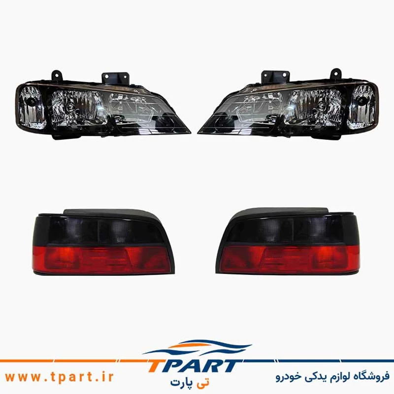 پک چراغ جلو پارس دودی مدرن و عقب دودی جمع ساز ELX