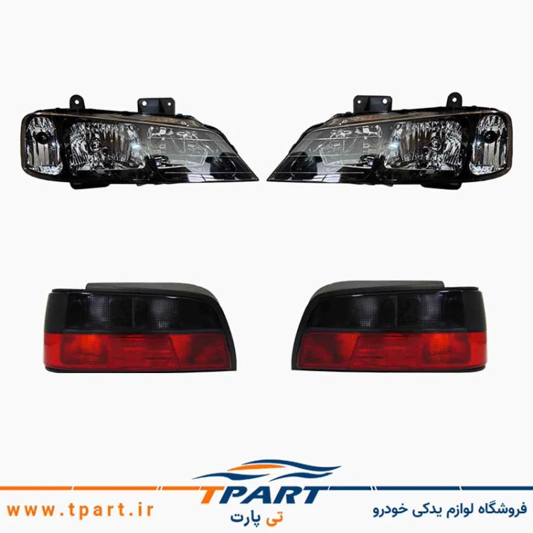 پک چراغ جلو پارس دودی مدرن و عقب دودی جمع ساز ELX