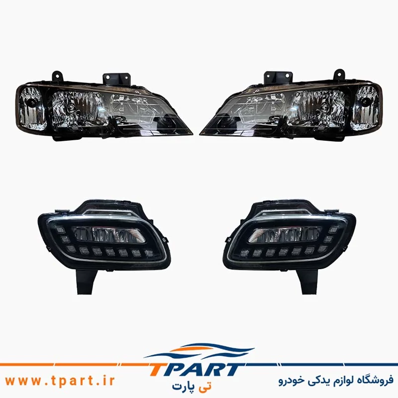 پک چراغ جلو پارس بهینه و مه شکن دیلایت دار مدرن پژو ELX