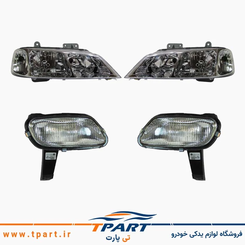 پک جفت چراغ جلو و مه شکن پارس فناوران