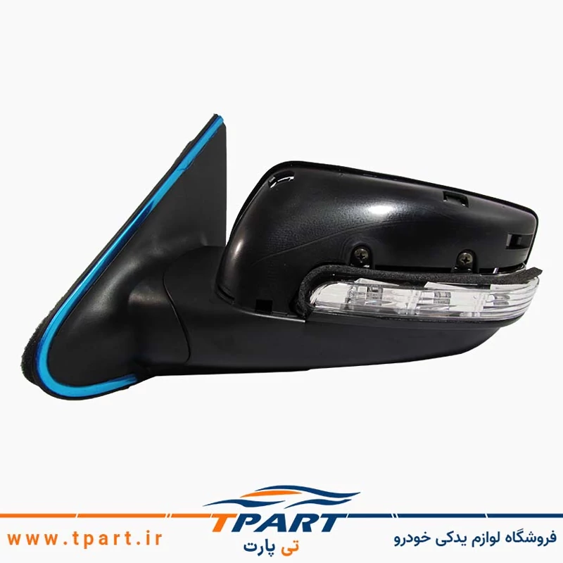 آینه بغل پژو پارس راهنما دار تنظیم برقی تاشو دستی سمت راننده کروز پلاس