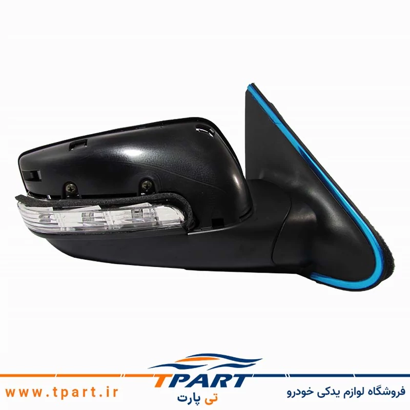 آینه بغل پژو پارس راهنما دار تنظیم برقی تاشو برقی سمت شاگرد - برند کروز