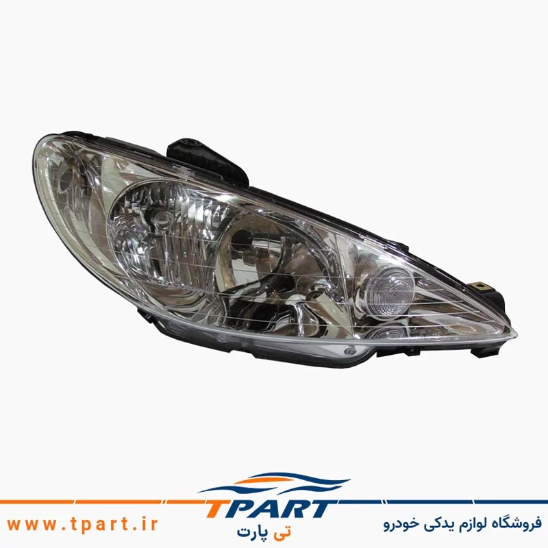 چراغ جلو 206 مدرن سمت شاگرد