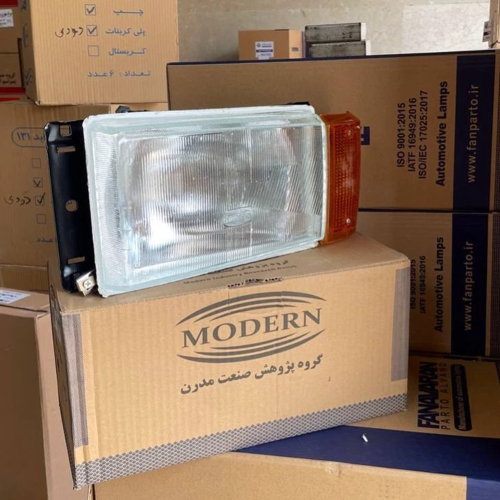 چراغ جلو پیکان جفت سمت چپ و راست مدرن طرح قدیم ( طلق شیشه ای )
