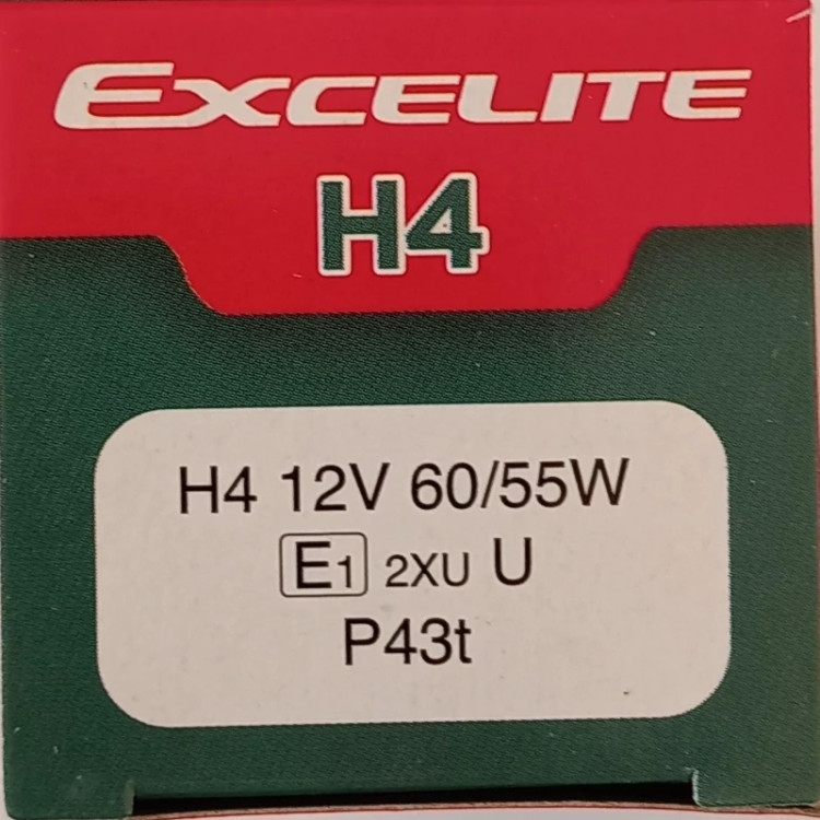 لامپ 55 وات اکسلایت excelite پایه H4 ساخت کره بسته یک عددی