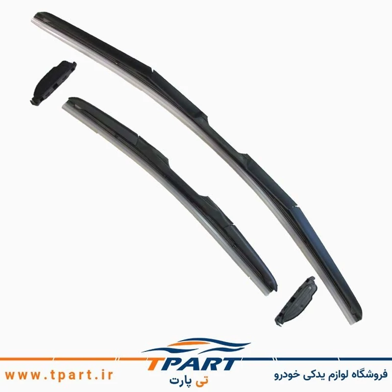 تیغه برف پاک کن جلو هیبریدی  دنا بسته دو عددی سایز 24*18