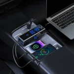 اینورتر فندکی خودرو 300 واتی پاورولوژی با صفحه نمایش و کابل جمع شونده مدل PWCPI300W