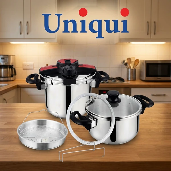 زودپز دوقلو یونیک PERFECT درب کلیپسی مدل Uniqui