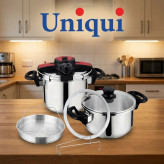 زودپز دوقلو یونیک PERFECT درب کلیپسی مدل Uniqui