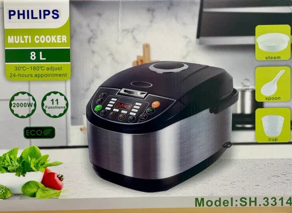 مولتی کوکر فیلیپس-ظرفیت 8 لیتری مدل SH.3314