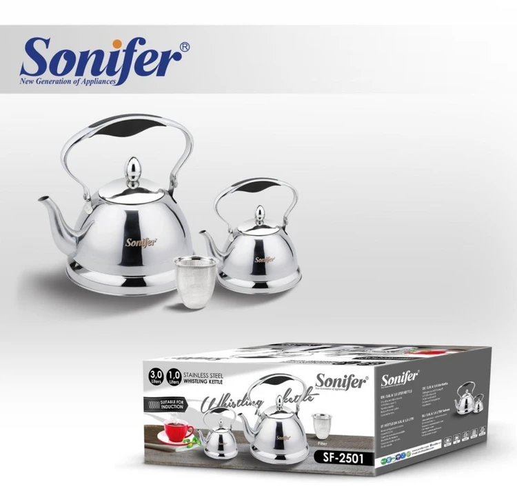 ست کتری و قوری استیل سوت‌دار سونیفر مدل SF-2501