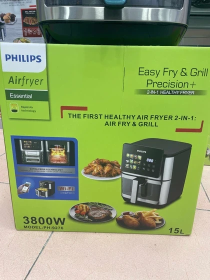 سرخ کن دوالمنت فیلیپس- ظرفیت 15 لیتری جلو پنجره ای مانیتور دار- قدرت 3500W وات- مدل PH-9276
