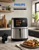 سرخکن بدون روغن فیلیپس مدل MN-4139 ظرفیت 15 لیتر با صفحه نمایش لمسی