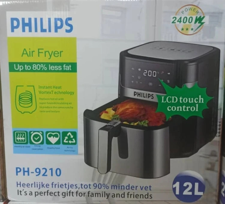 سرخ کن فیلیپس- ظرفیت 12 لیتری تمام استیل سبددار مدل PH-9210