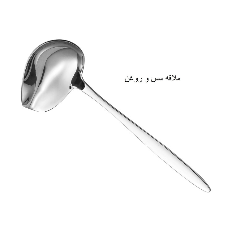 سرویس کفگیر ملاقه 5 پارچه جی فی نی مدل 09 استیل براق