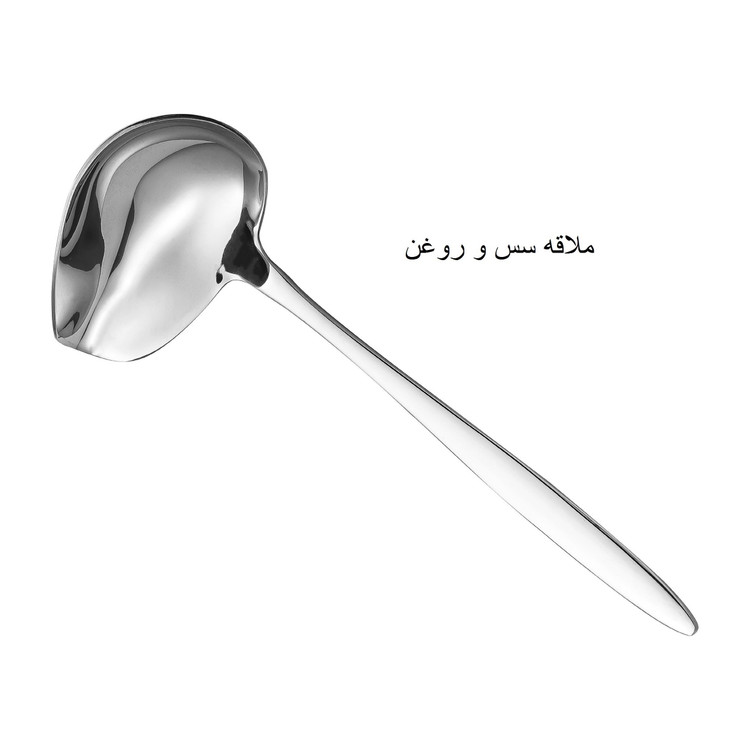 سرویس کفگیر ملاقه 5 پارچه جی فی نی مدل 09 استیل براق