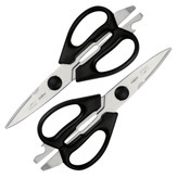 قیچی آشپزخانه 2 عددی جی فی نی GIFFINI کد G-02 مشکی