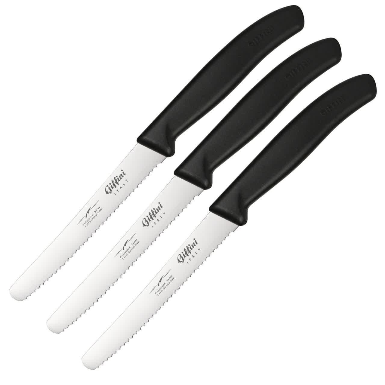 چاقو آشپزخانه 3 عددی جی فی نی GIFFINI اره ایی کد G-03