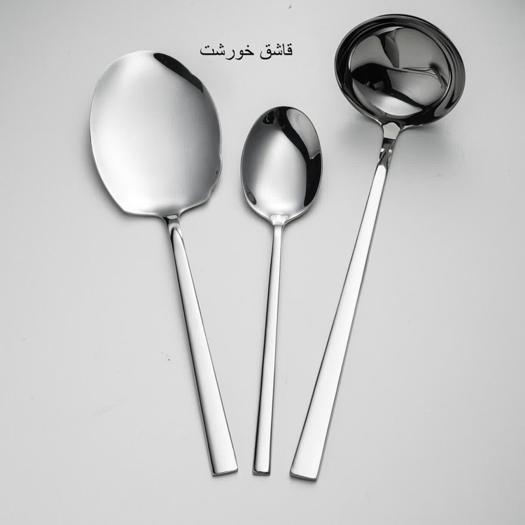 قاشق چنگال 15 پارچه جی فی نی GIFFINI مدل 53 استیل