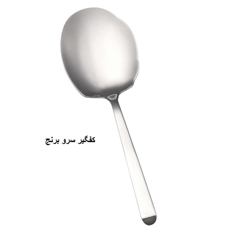 ست کفگیر و ملاقه 3 پارچه جی فی نی GIFFINI استیل براق مدل 01 ( طرح )