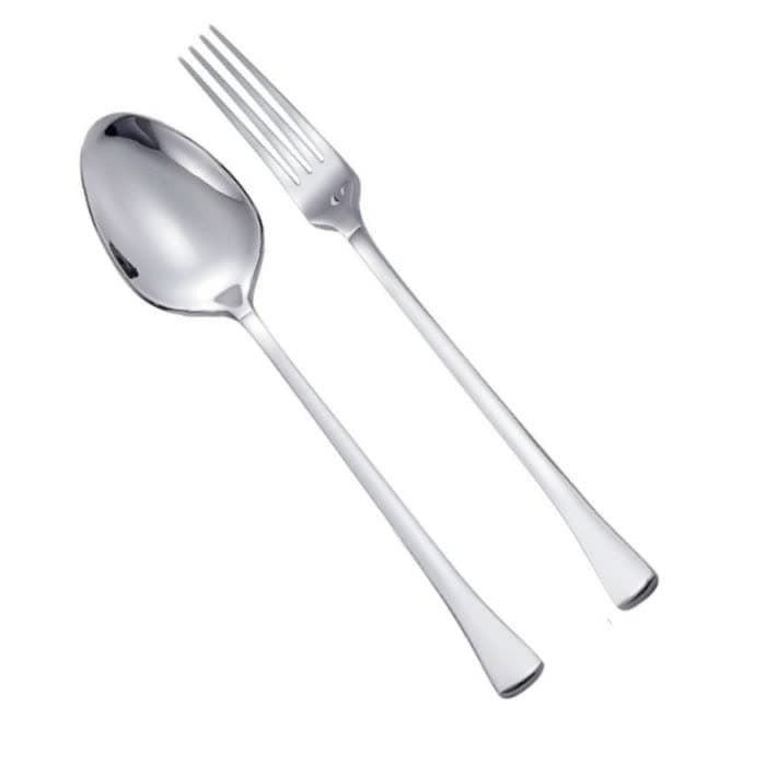 قاشق و چنگال تک نفره جی فی نی GIFFINI استیل کد 04 ( 2 عددی )