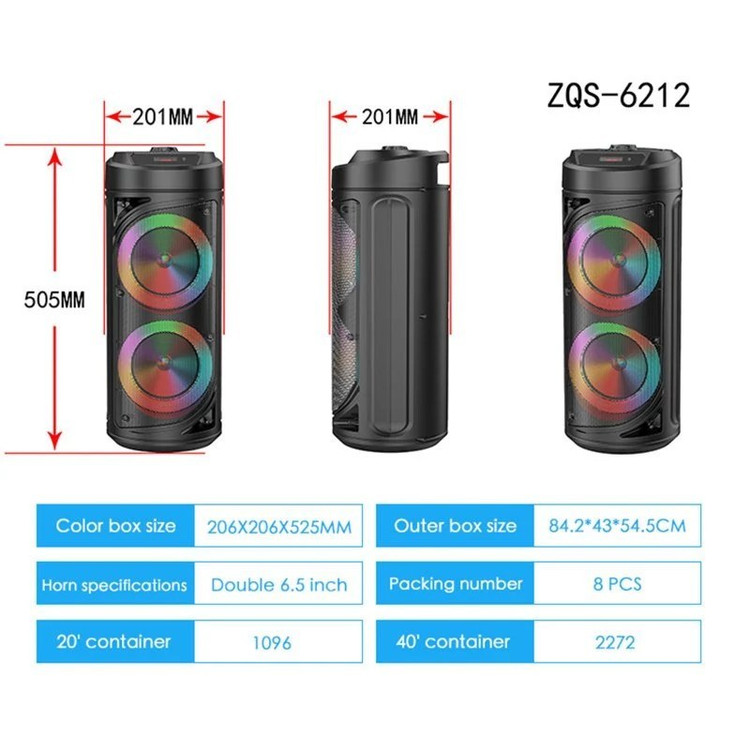 اسپیکر بلوتوثی قابل حمل ZQS6212