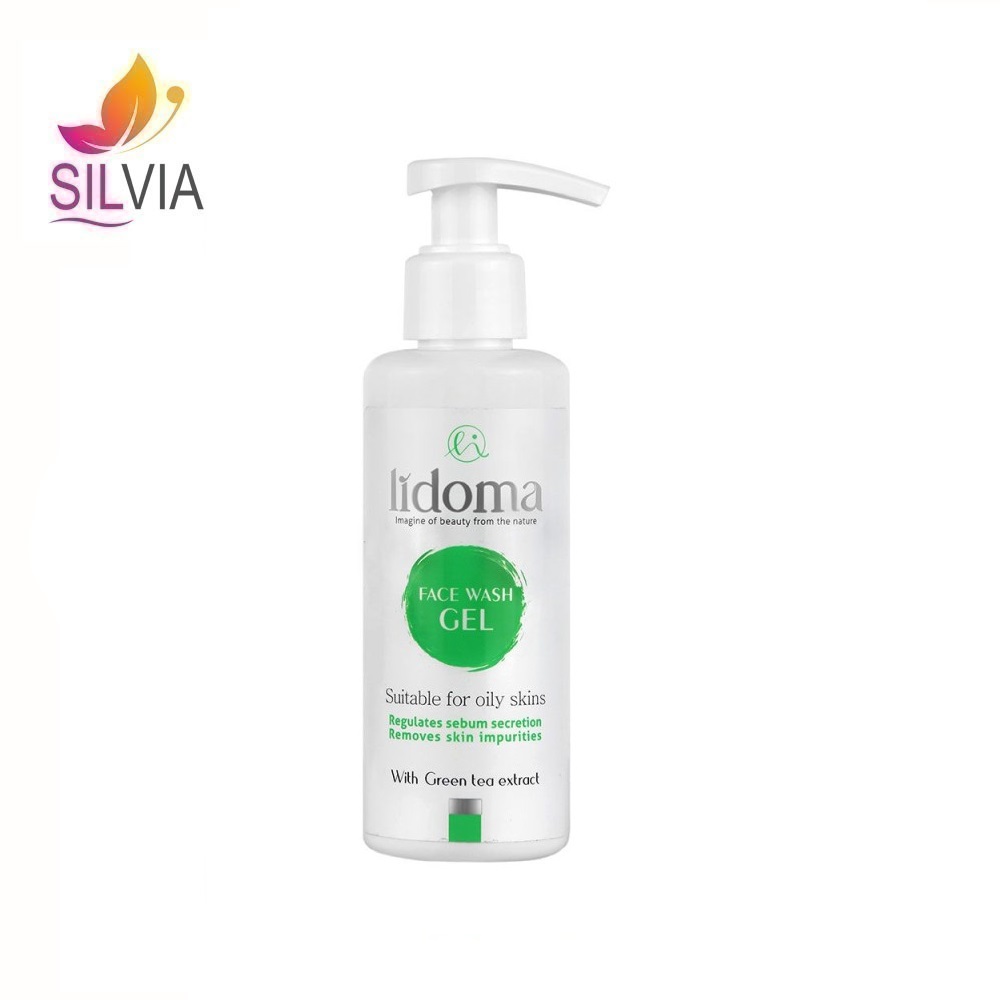 ژل شستوشوی صورت حاوی 5% لاکتیک اسید مناسب برای پوست چرب lidoma حجم 150 میلیلیتر