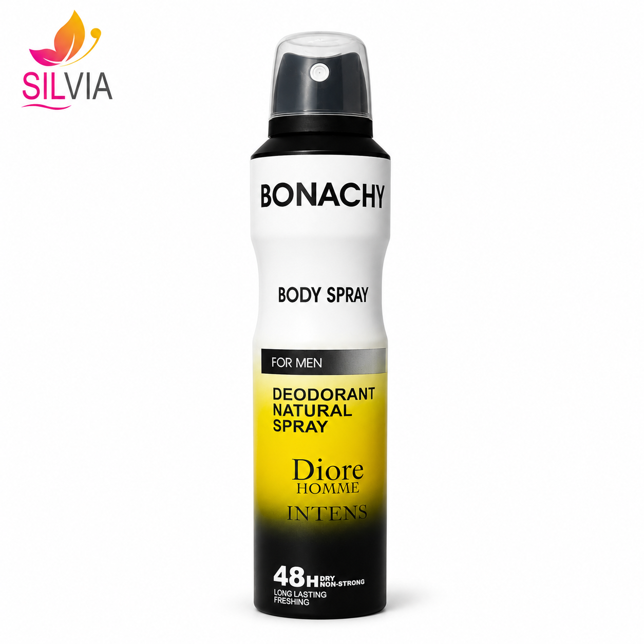 اسپری ضد تعریق بدن مدل Dior Homme Intense بوناچی BONACHY حجم 250 میل