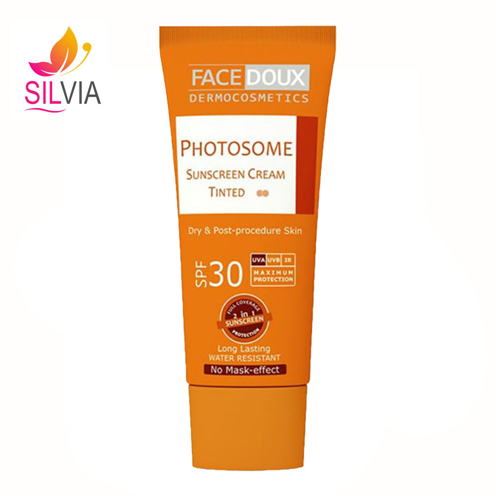 کرم ضدآفتاب رنگی پوست خشک و معمولی فوتوزوم SPF30 فیس دوکس 40 میل