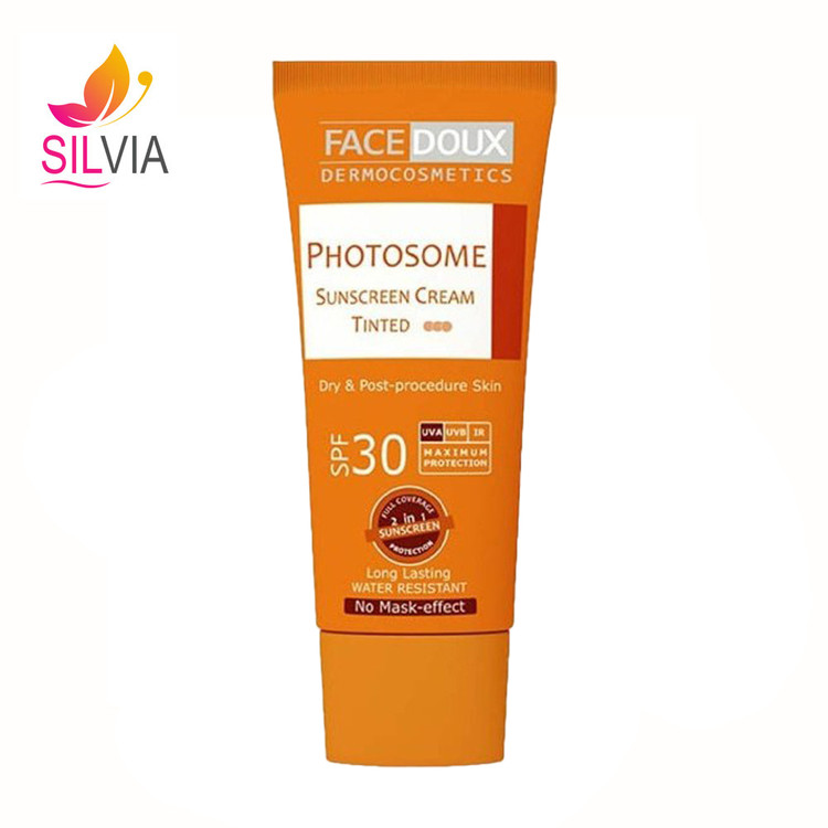 کرم ضدآفتاب رنگی پوست خشک و معمولی فوتوزوم SPF30 فیس دوکس 40 میل