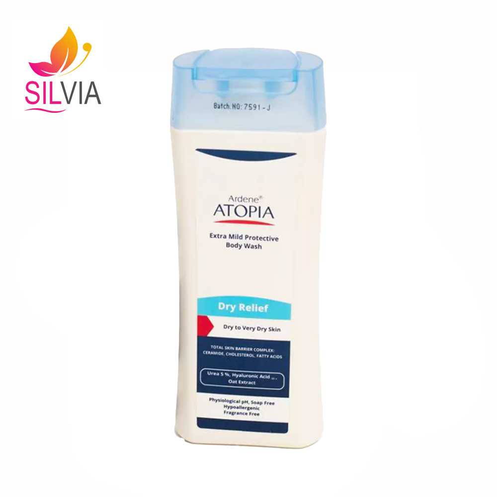 لوسیون شوینده و مرطوب کننده بدن مدل Dry Relief آتوپیا آردن 250 میل