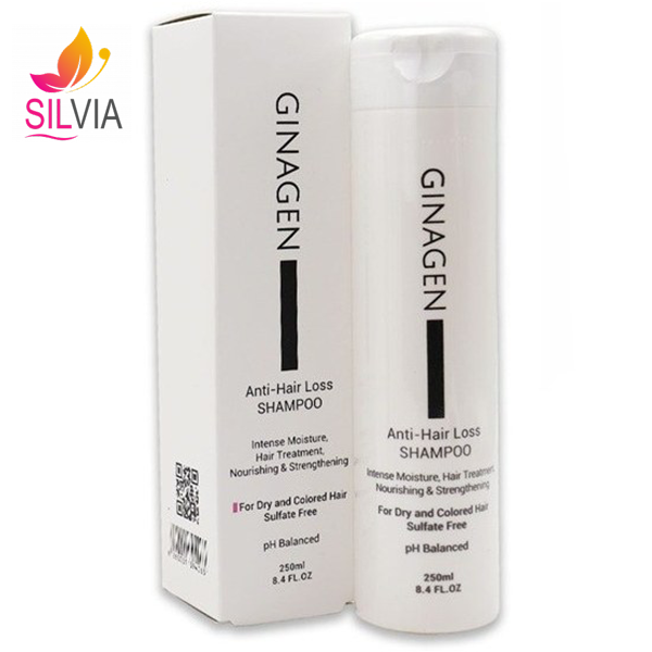 شامپو ضد ریزش مدل Anti-Hair Loss موهای خشک و رنگ شده ژیناژن 250 میل