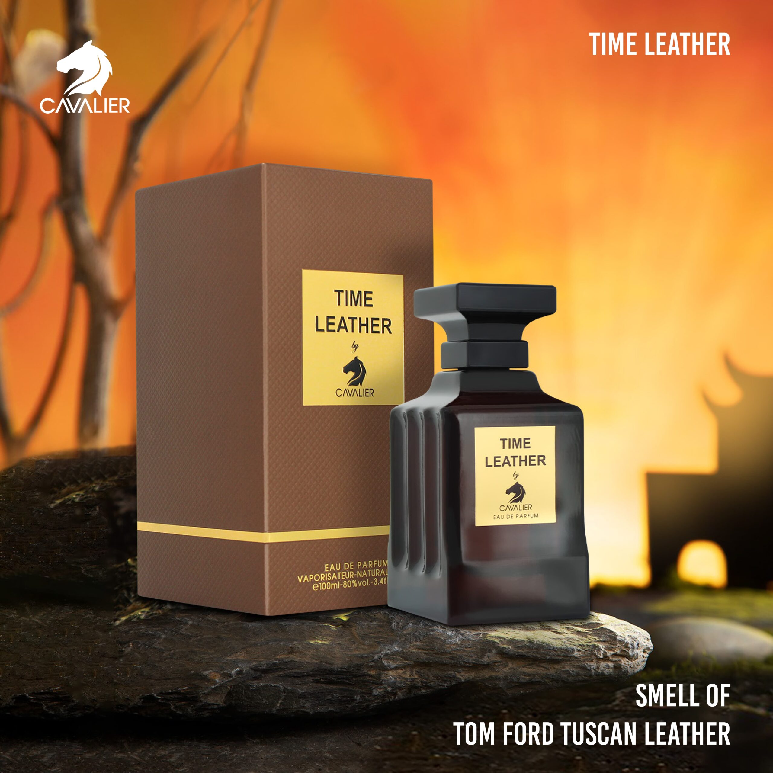 ادوپرفیوم تایم لدر TIME LEATHER کاوالیر 100 میل