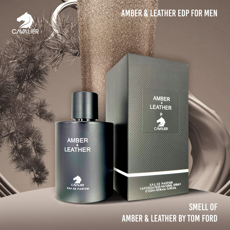 ادوپرفیوم آمبر اند لدر AMBER & LEATHER کاوالیر 100 میل