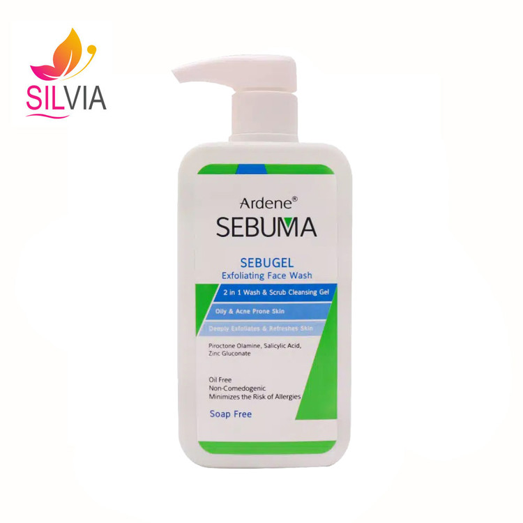 ژل شوینده و ساینده صورت پوست چرب و دارای آکنه سبوما آردن 350 میل
