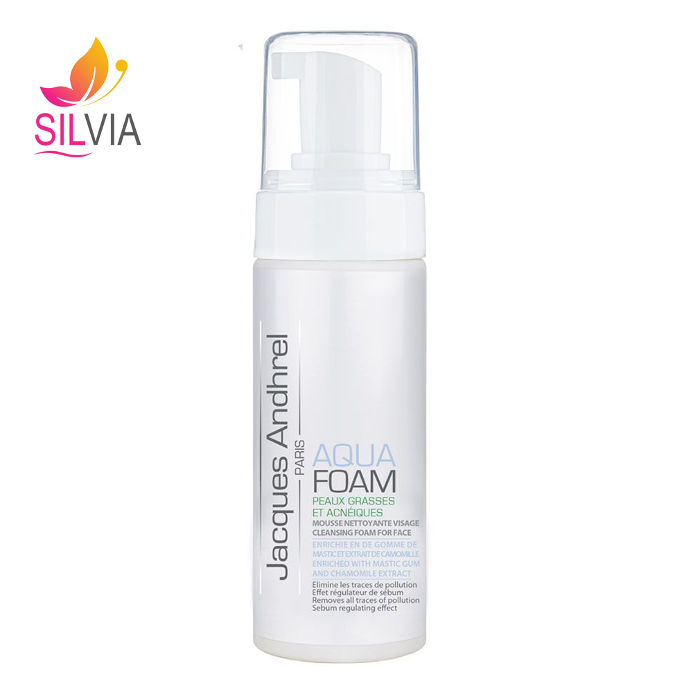 فوم شستشوی صورت پوست چرب و مستعد آکنه Aqua Foam ژاک آندرل 150 میل