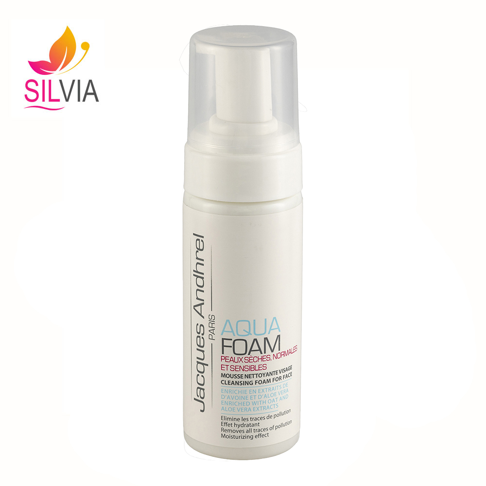فوم شستشوی صورت پوست خشک ، معمولی و حساس Aqua Foam ژاک آندرل 150 میل