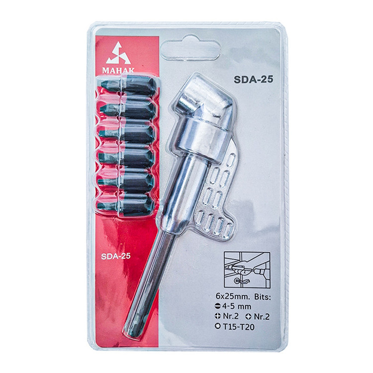 هد زاویه زن پیچ گوشتی محک مدل SDA-25 مجموعه 7 عددی