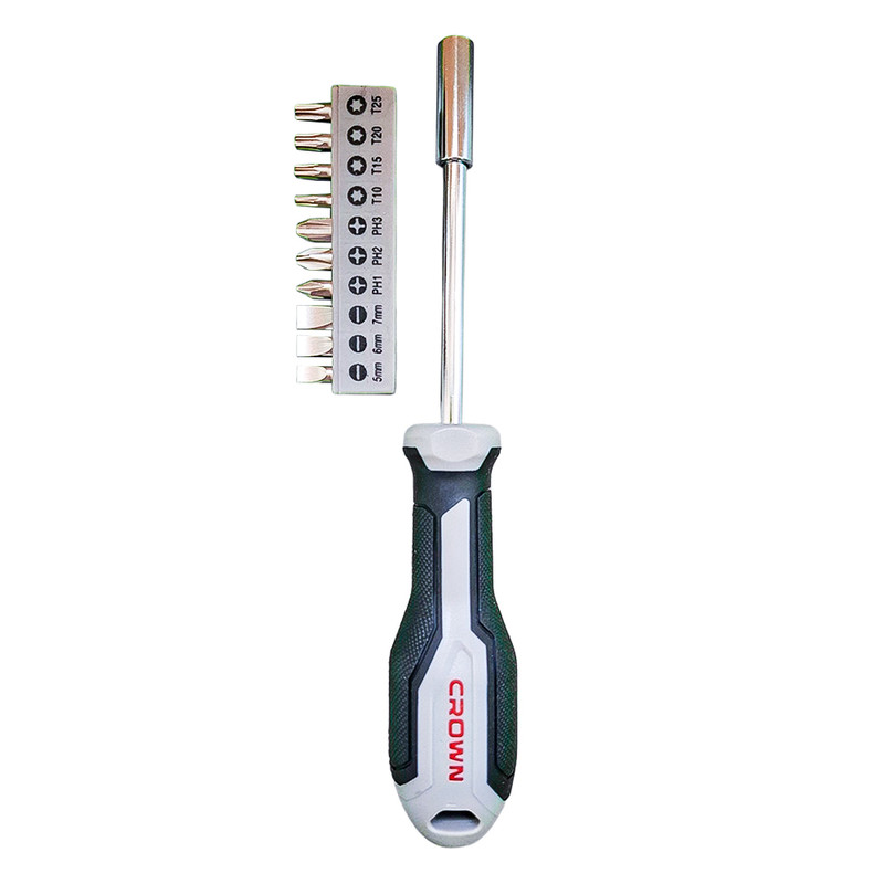 سری پیچ گوشتی کرون مدل CPHBH-AXA11 مجموعه 11 عددی توس