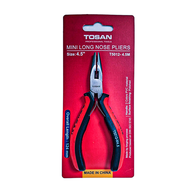 انبر دم باریک الکترونیکی توسن مدل T5012-4.5M سایز 4.5 اینچ توس