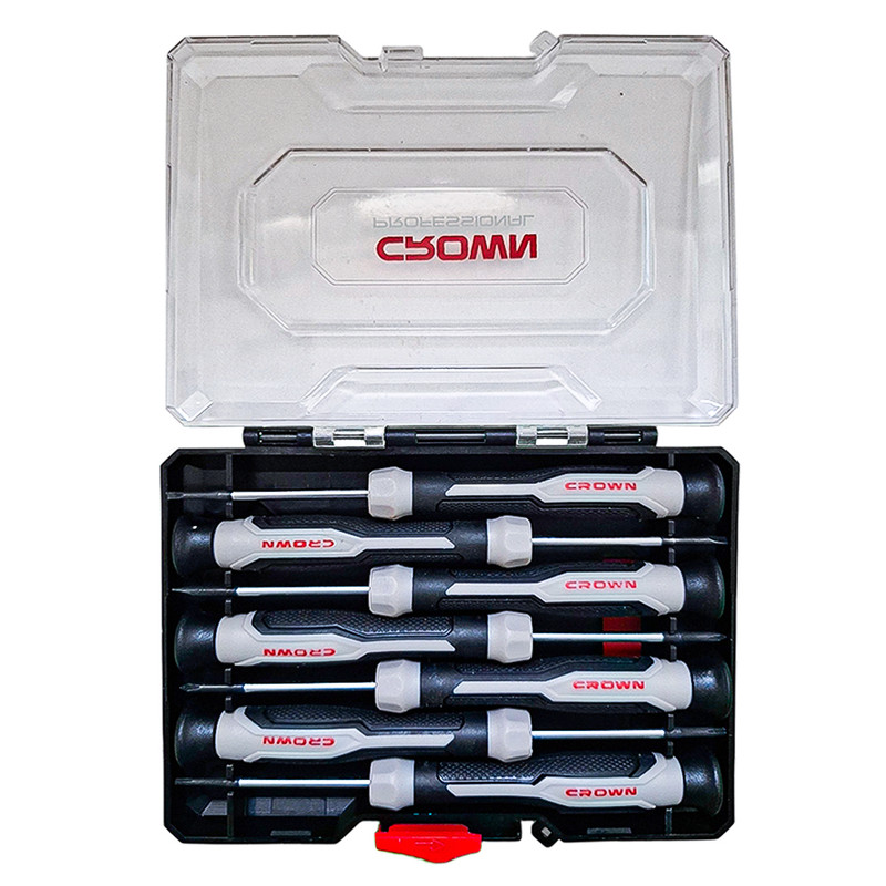 پیچ گوشتی ساعتی کرون مدل CPHDP-AXA7 مجموعه 7 عددی توس