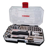 سری پیچ گوشتی کرون مدل CPHBH-AXA55 مجموعه 55 عددی توس
