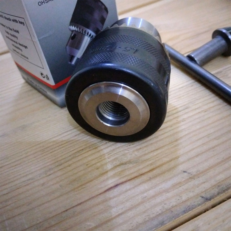 سه نظام دریل ای تی سی مدل 1.5-13mm سایز 13میلیمتر به همراه آچار سه نظام توس