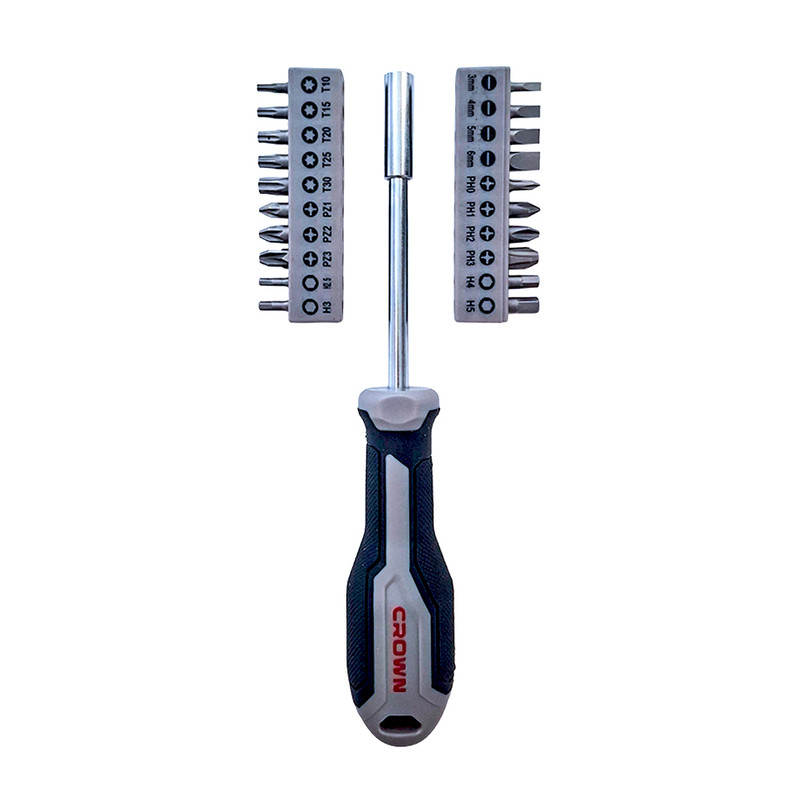 سری پیچ گوشتی کرون مدل CPHBH-AXA21 مجموعه 21 عددی توس