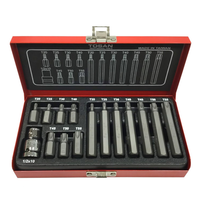 مجموعه 15 عددی سری پیچ گوشتی توسن مدل T1253-15TB توس